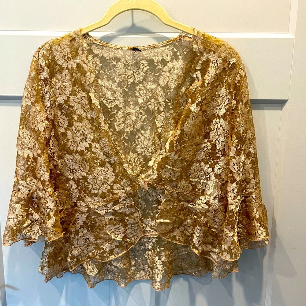 Gold Lace Shrug